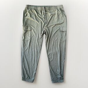Crane Women’s Green Cargo Jogger Pants Size XL